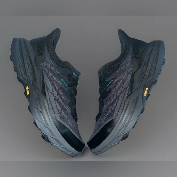 NEW Hoka One One Speedgoat 5 GTX Shoes Men's Black 1127912-BBLC Running - Picture 3 of 8